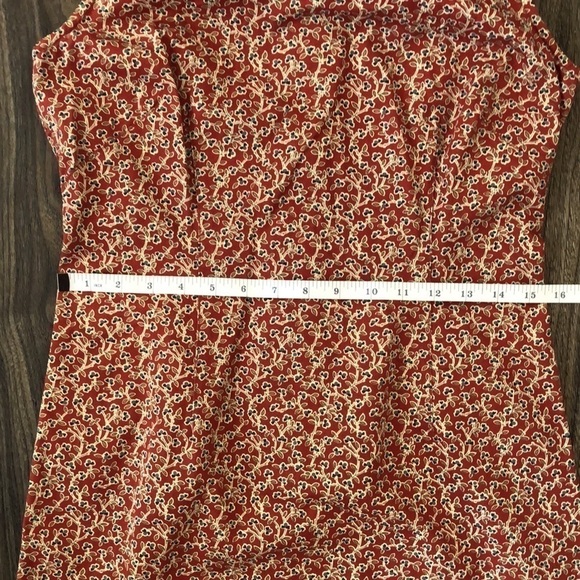 Liz Claiborne Liberty Floral Sleeveless Autumnal Midi Dress - Picture 7 of 12